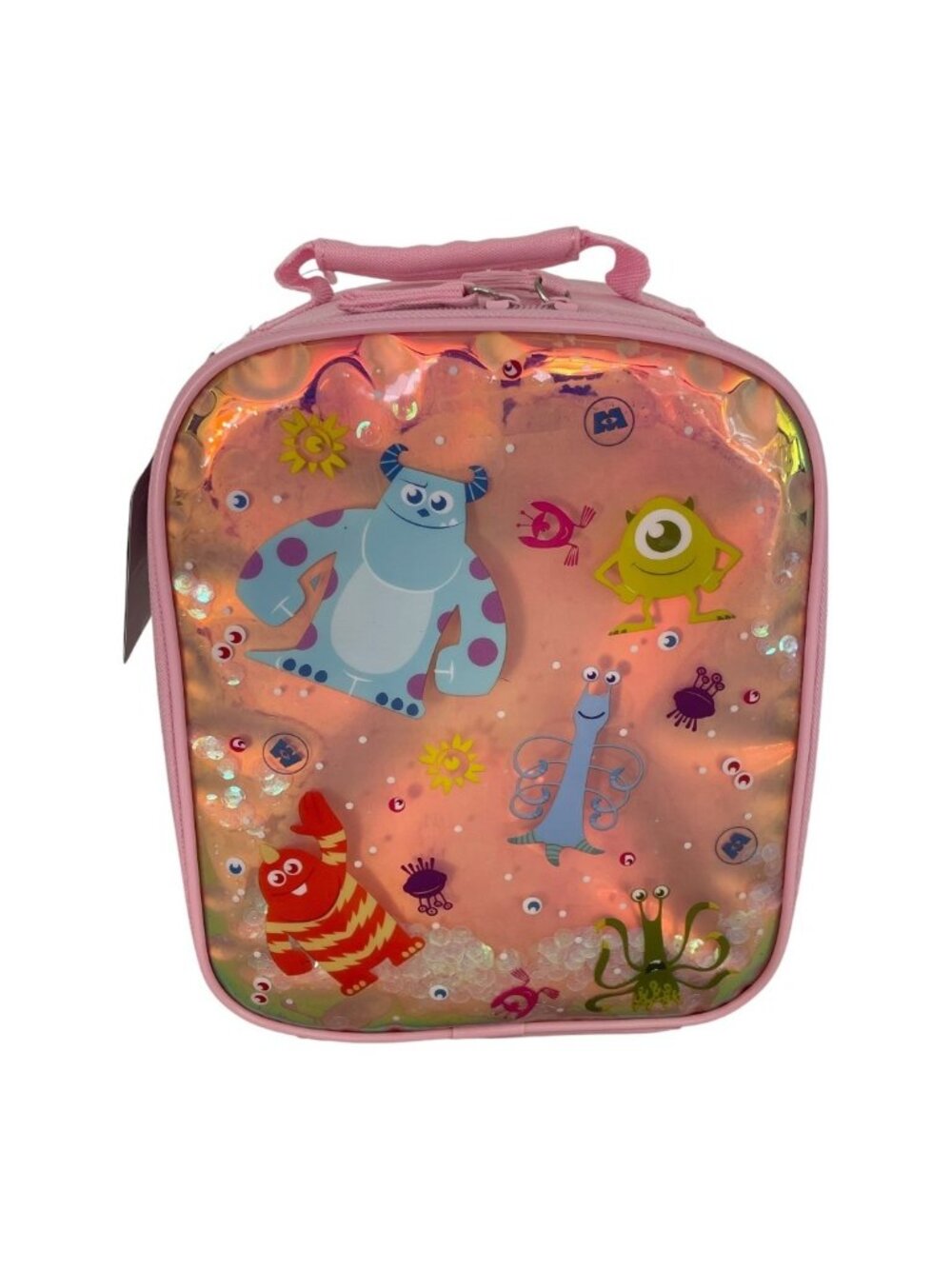 Disney Store Monsters Inc Sulley Mike Wazowski Pink Lunch Box